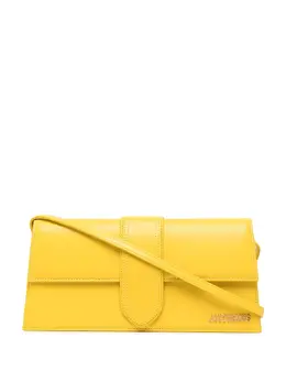 Jacquemus: Жёлтая сумка  Le Bambino Long