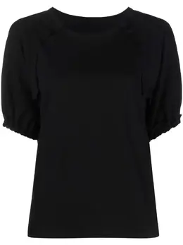 Yohji Yamamoto: Футболка с рукавами-фонариками 