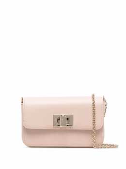 Furla: Бежевая сумка 