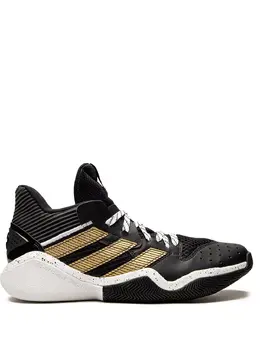 adidas: Чёрные кроссовки  Harden Stepback