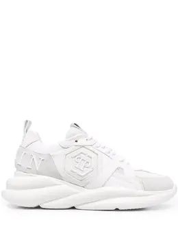 Philipp Plein: Белые кроссовки  Hurricane Runner