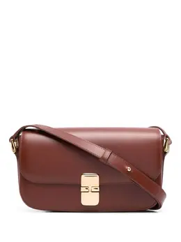 A.P.C.: Коричневая сумка через плечо  Grace