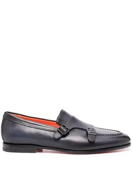 Santoni: Голубые туфли 