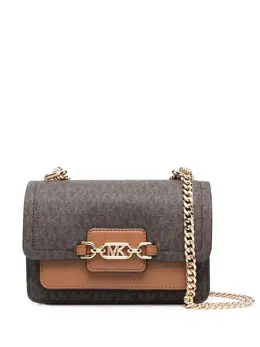 Michael Michael Kors: Коричневая сумка через плечо 