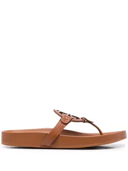 Tory Burch: Коричневые сандалии 