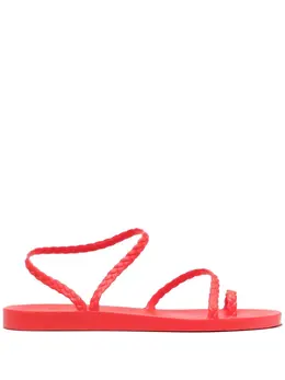 Ancient Greek Sandals: Красные шлёпанцы  Eleftheria