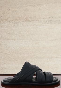 STEFANO RICCI: Чёрные шлёпанцы 