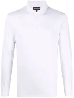 Emporio Armani: Поло с принтом 