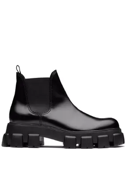 Prada: Чёрные ботинки 