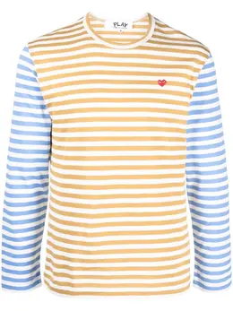 Comme Des Garçons Play: Футболка в полоску 