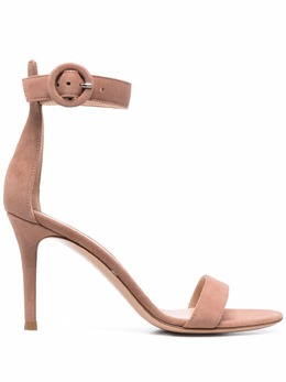 Gianvito Rossi: Коричневые сандалии  Portofino