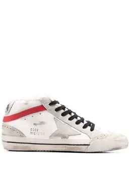 Golden Goose: Белые кроссовки  Mid Star