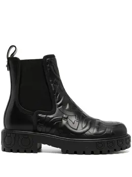 Salvatore Ferragamo: Чёрные ботинки 