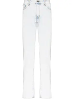 Off-White: Джинсы  Diag Stripe в полоску