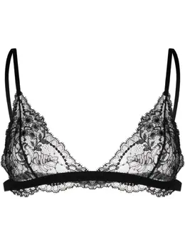 Dolce & Gabbana: Чёрный бюстгальтер  Chantilly