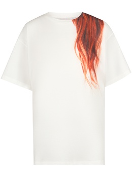 MM6 Maison Margiela: Белая футболка 