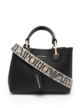 Emporio Armani: Чёрная сумка-шоппер 