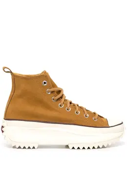 Converse: Коричневые кроссовки 