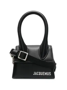 Jacquemus: Чёрная сумка через плечо  Le Chiquito Homme
