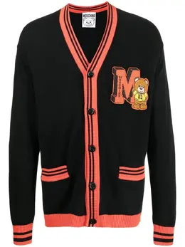 Moschino: Чёрный кардиган  Toy Bear