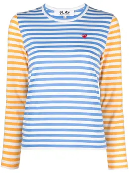 Comme Des Garçons Play: Футболка в полоску 