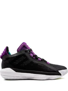 adidas: Чёрные кроссовки  Dame 6