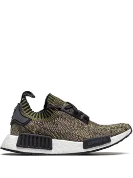 adidas: Коричневые кроссовки  NMD_R1 Primeknit