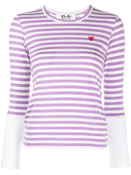 Comme Des Garçons Play: Хлопковая футболка  Heart