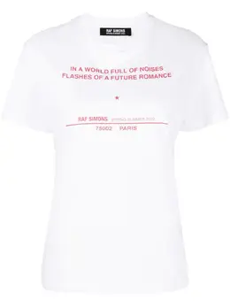 Raf Simons: Футболка с принтом 