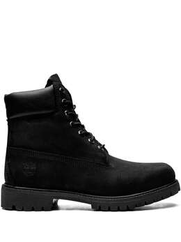Timberland: Чёрные ботинки 
