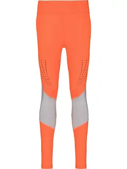 adidas by Stella McCartney: Оранжевые легинсы 