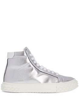 Giuseppe Zanotti: Серебристые кроссовки  Ecoblabber