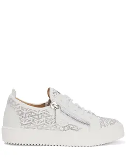 Giuseppe Zanotti: Белые кроссовки  Gail
