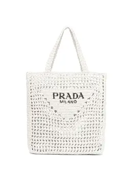 Prada: Сумка-шоппер с принтом 