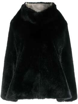 Junya Watanabe Comme des Garçons Pre-Owned: Плащ из искусственного меха 