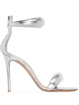 Gianvito Rossi: Серебристые сандалии  Bijoux
