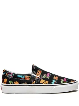 Vans: Чёрные мокасины  Classic Slip On