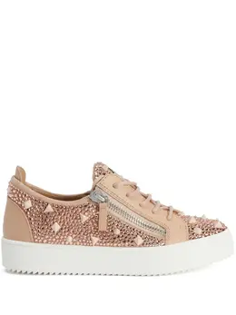 Giuseppe Zanotti: Бежевые кроссовки  Gail