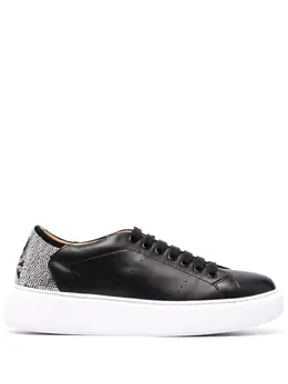 Philipp Plein: Чёрные кроссовки  Skull