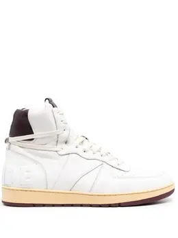 Rhude: Белые кроссовки 