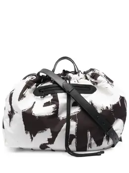 Alexander McQueen: Сумка-шоппер  Graffiti с принтом