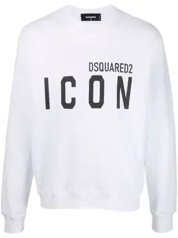 Dsquared2: Белый свитшот  Icon