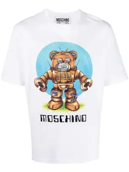 Moschino: Футболка  Teddy с принтом