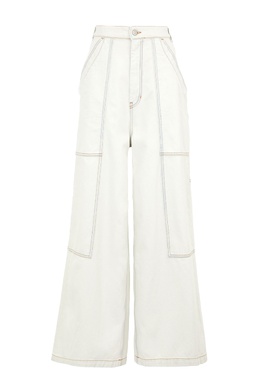 MM6 Maison Margiela: Белые джинсы 