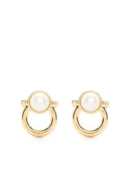 Salvatore Ferragamo: Серьги  Gancini