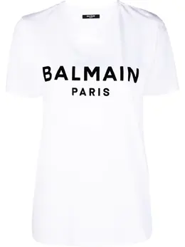 Balmain: Футболка с принтом 