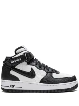 Nike: Чёрные кроссовки  Air Force 1