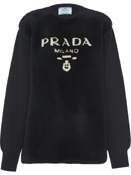 Prada: Чёрный свитер 