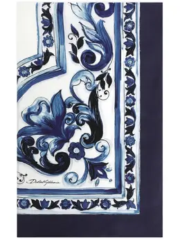 Dolce & Gabbana: Шарф  Majolica с принтом