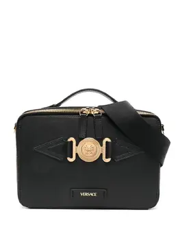 Versace: Чёрная сумка  Medusa Biggie